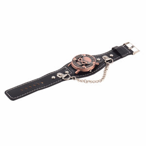 Skull Cover Quartz Watch for Unisex Watches